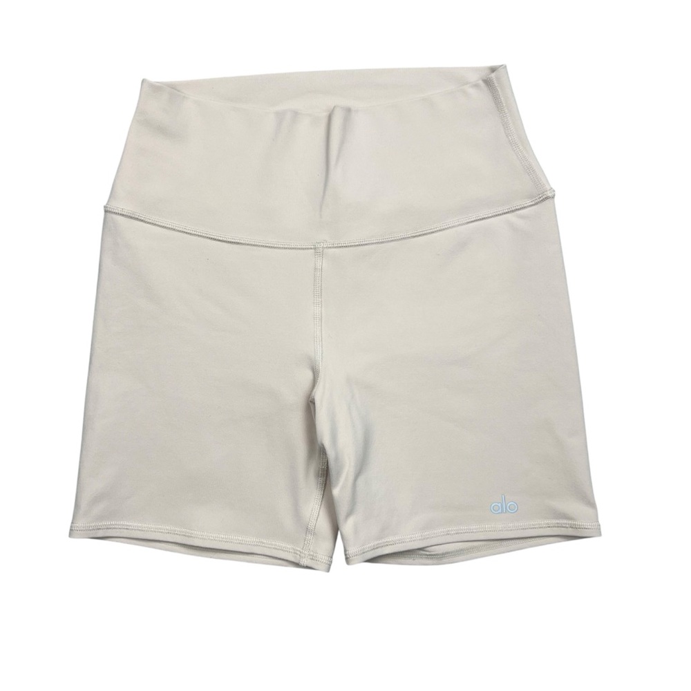 ALO Yoga High Waist Shorts in Cream